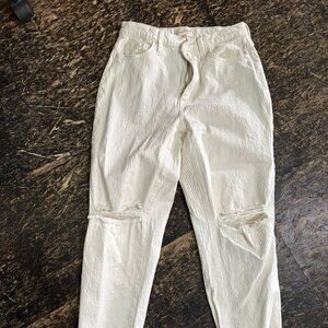 Distressed white Universal Thread jeans